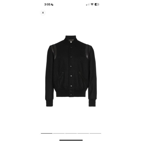 Saint Laurent Varsity Wool Jacket - Picture 1 of 7